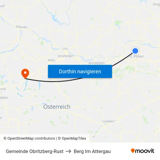 Gemeinde Obritzberg-Rust to Berg Im Attergau map