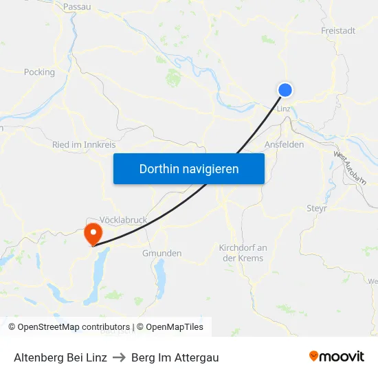 Altenberg Bei Linz to Berg Im Attergau map