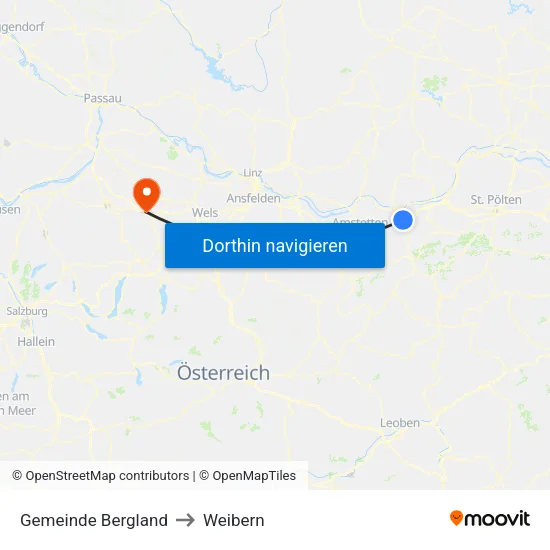 Gemeinde Bergland to Weibern map