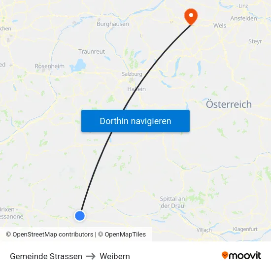 Gemeinde Strassen to Weibern map