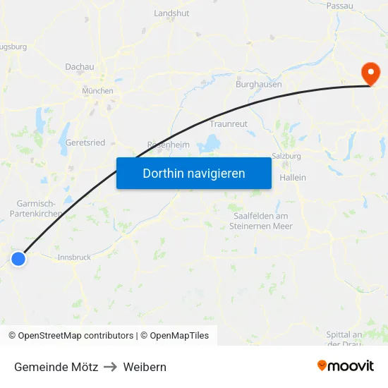 Gemeinde Mötz to Weibern map