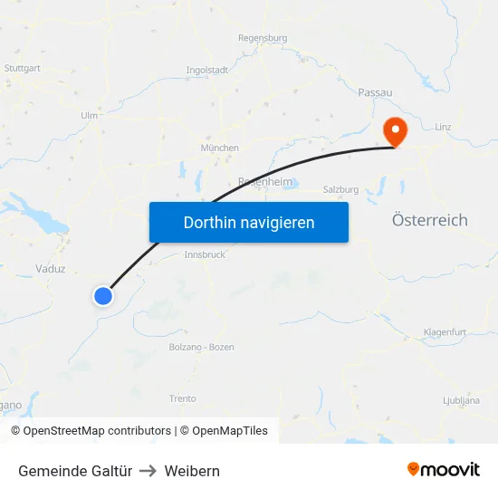 Gemeinde Galtür to Weibern map