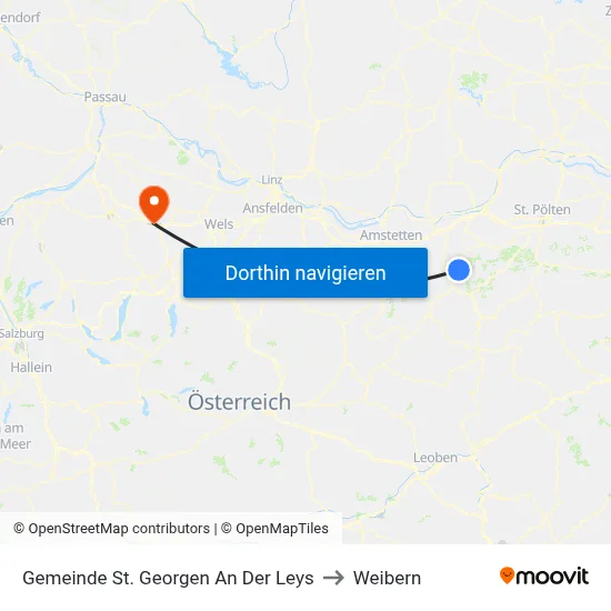 Gemeinde St. Georgen An Der Leys to Weibern map