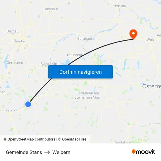 Gemeinde Stans to Weibern map