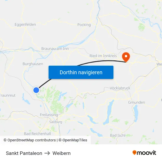 Sankt Pantaleon to Weibern map