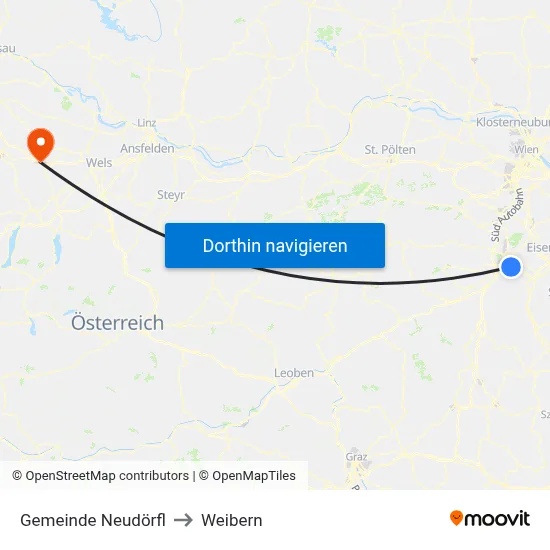 Gemeinde Neudörfl to Weibern map