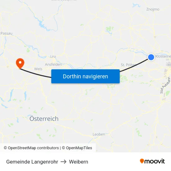 Gemeinde Langenrohr to Weibern map