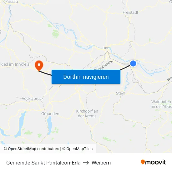 Gemeinde Sankt Pantaleon-Erla to Weibern map
