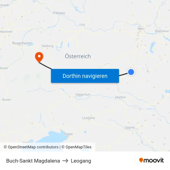 Buch-Sankt Magdalena to Leogang map