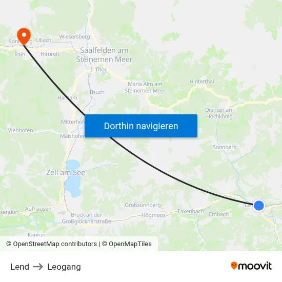 Lend to Leogang map