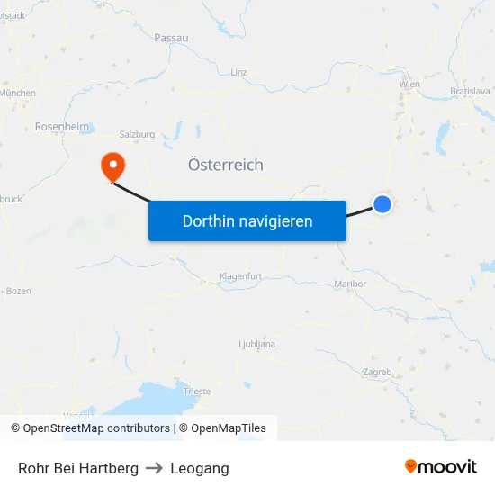 Rohr Bei Hartberg to Leogang map