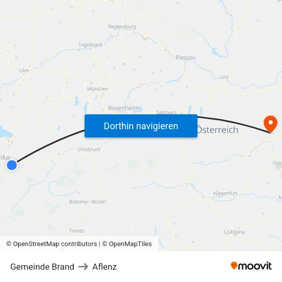 Gemeinde Brand to Aflenz map