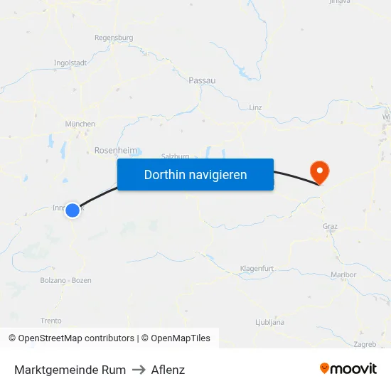 Marktgemeinde Rum to Aflenz map