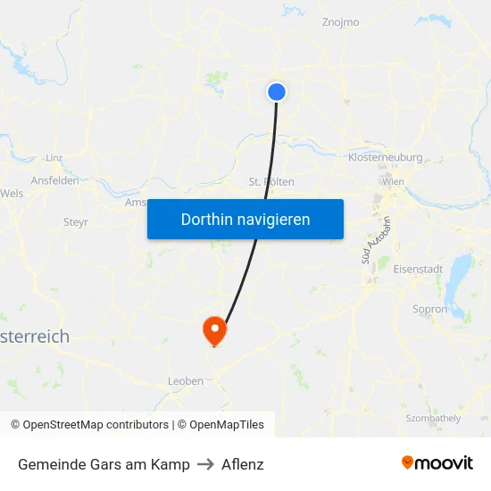 Gemeinde Gars am Kamp to Aflenz map