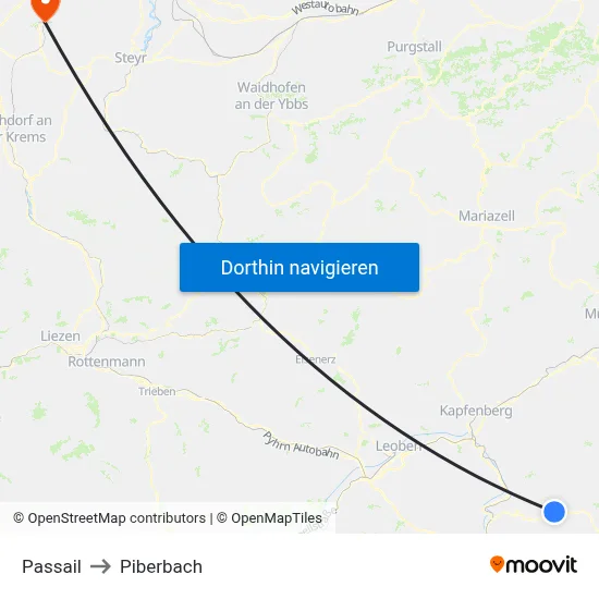 Passail to Piberbach map