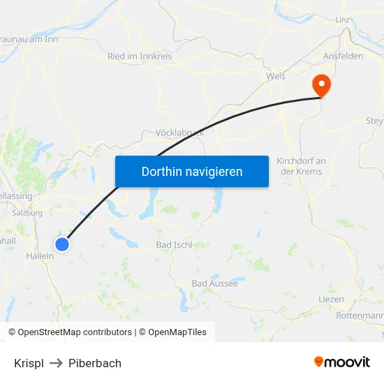 Krispl to Piberbach map