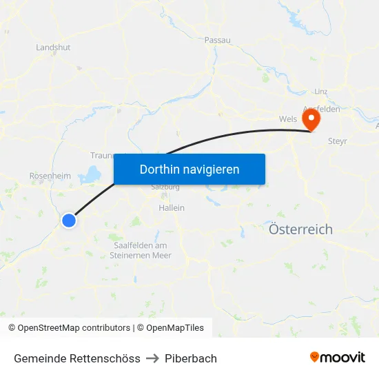 Gemeinde Rettenschöss to Piberbach map