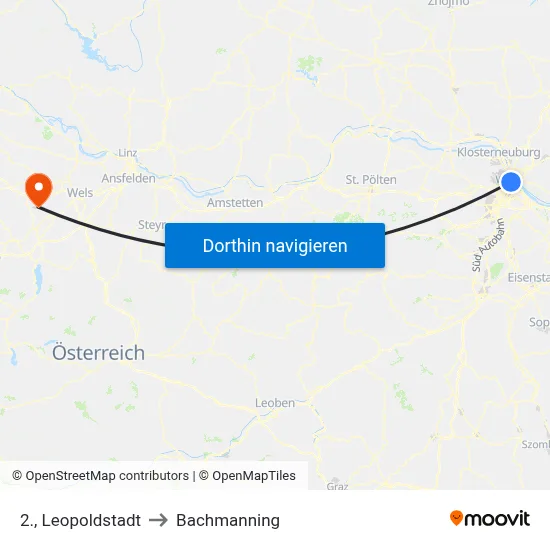 2., Leopoldstadt to Bachmanning map