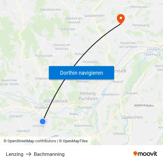 Lenzing to Bachmanning map