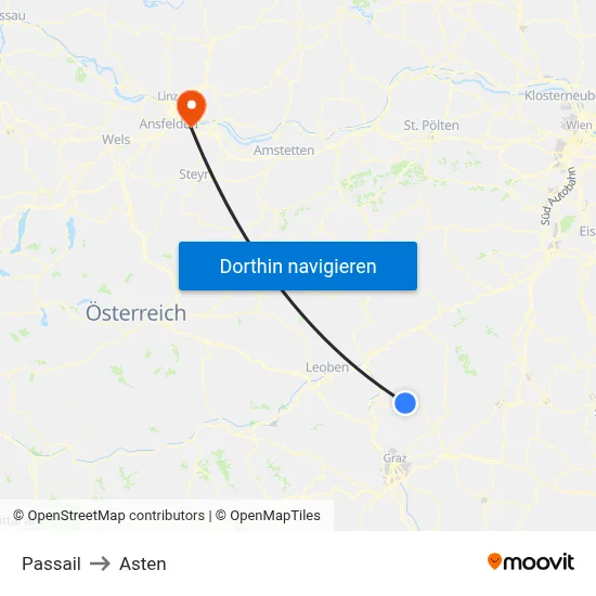 Passail to Asten map