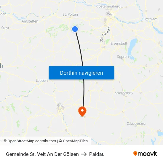 Gemeinde St. Veit An Der Gölsen to Paldau map