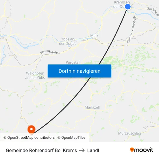 Gemeinde Rohrendorf Bei Krems to Landl map