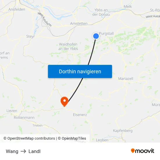 Wang to Landl map