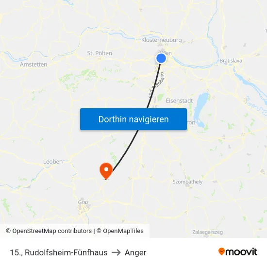 15., Rudolfsheim-Fünfhaus to Anger map