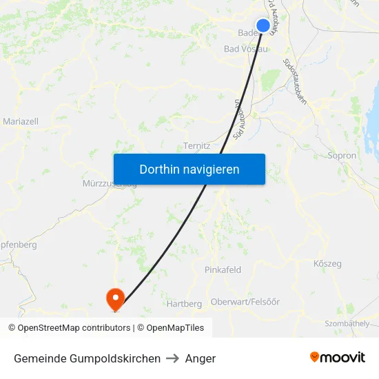 Gemeinde Gumpoldskirchen to Anger map