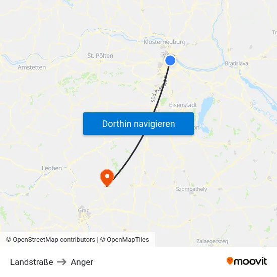 Landstraße to Anger map