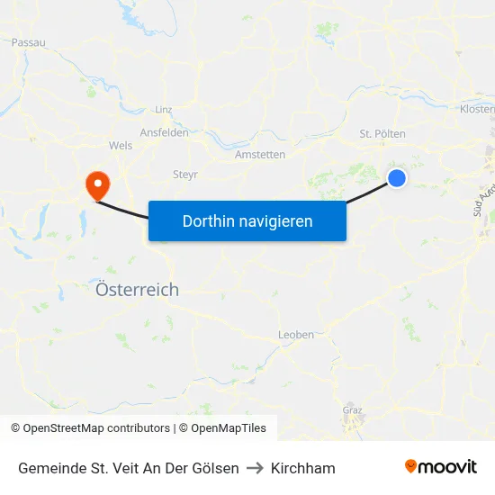 Gemeinde St. Veit An Der Gölsen to Kirchham map