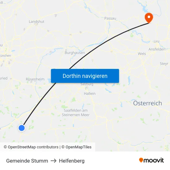 Gemeinde Stumm to Helfenberg map
