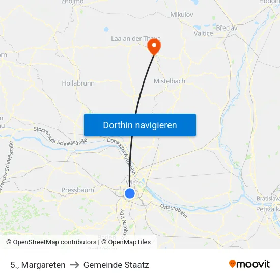 5., Margareten to Gemeinde Staatz map
