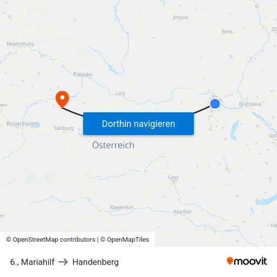 6., Mariahilf to Handenberg map