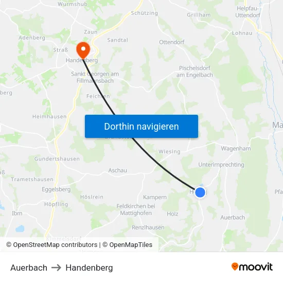 Auerbach to Handenberg map