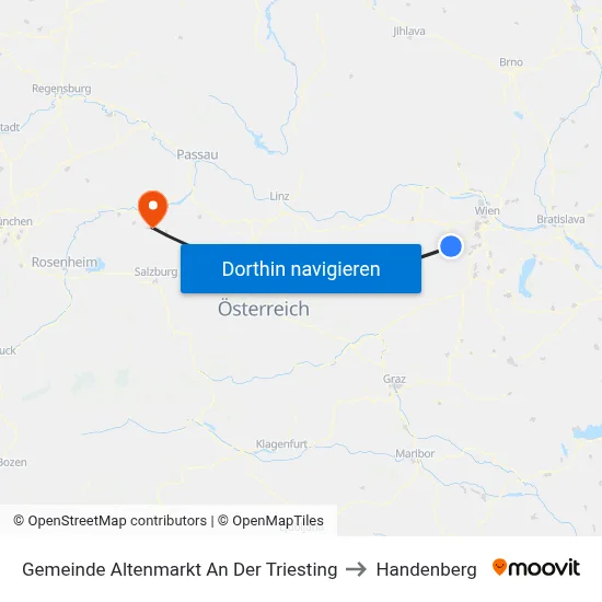 Gemeinde Altenmarkt An Der Triesting to Handenberg map