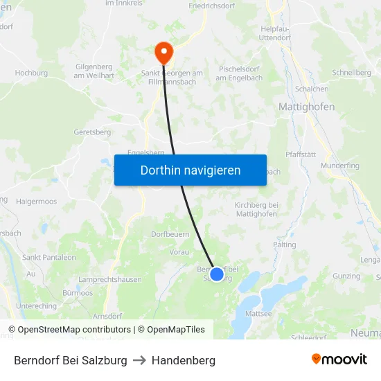 Berndorf Bei Salzburg to Handenberg map