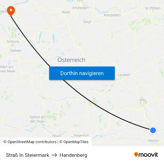 Straß In Steiermark to Handenberg map