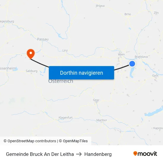 Gemeinde Bruck An Der Leitha to Handenberg map