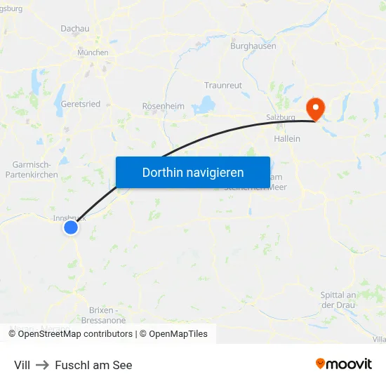 Vill to Fuschl am See map