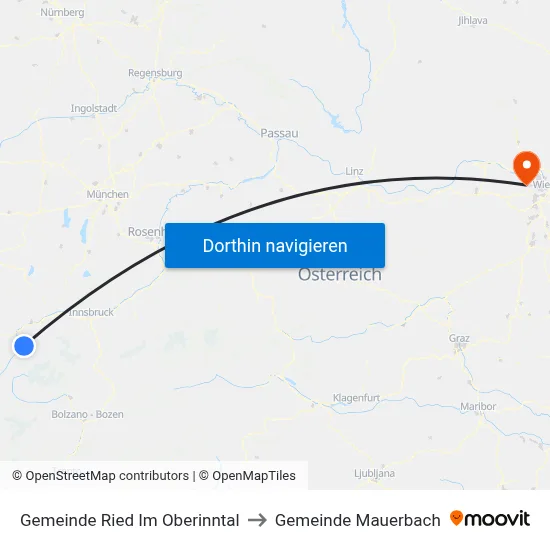 Gemeinde Ried Im Oberinntal to Gemeinde Mauerbach map