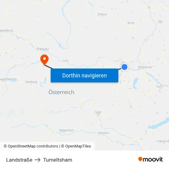 Landstraße to Tumeltsham map