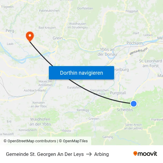 Gemeinde St. Georgen An Der Leys to Arbing map