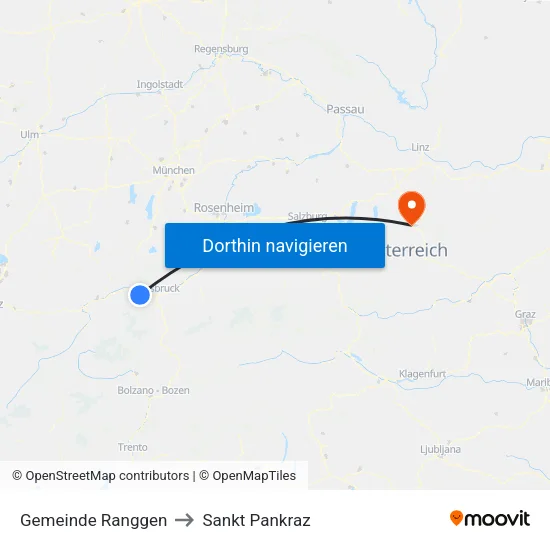 Gemeinde Ranggen to Sankt Pankraz map