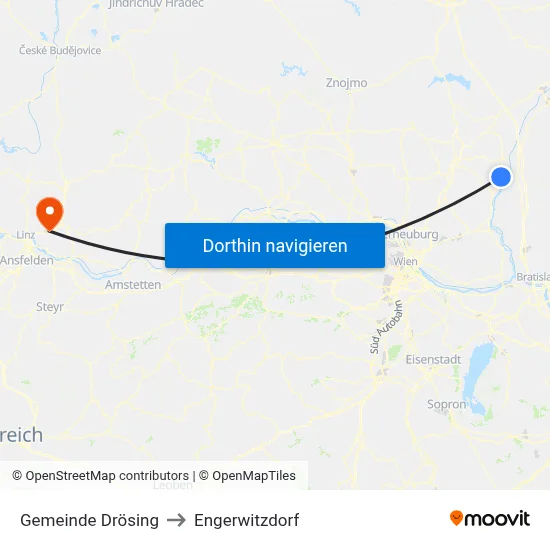 Gemeinde Drösing to Engerwitzdorf map