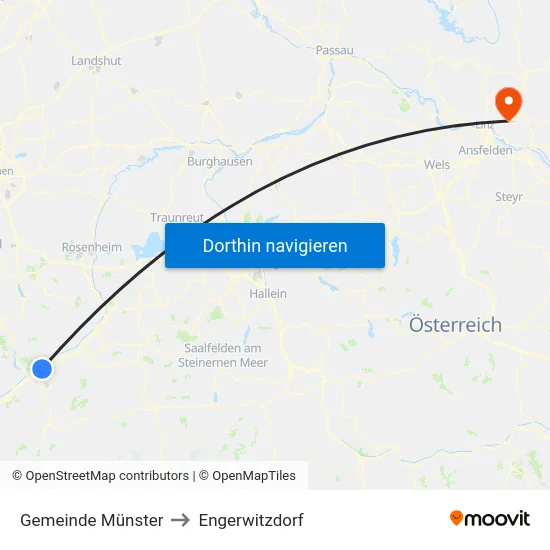 Gemeinde Münster to Engerwitzdorf map