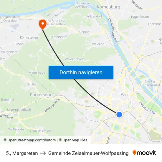 5., Margareten to Gemeinde Zeiselmauer-Wolfpassing map