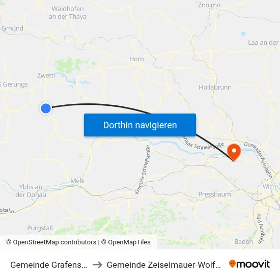 Gemeinde Grafenschlag to Gemeinde Zeiselmauer-Wolfpassing map