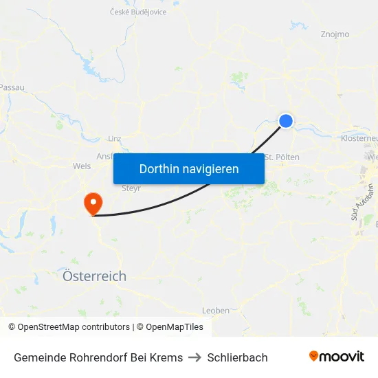 Gemeinde Rohrendorf Bei Krems to Schlierbach map