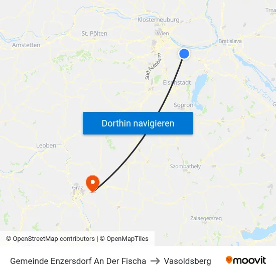Gemeinde Enzersdorf An Der Fischa to Vasoldsberg map